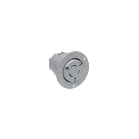 Woodhead Locking Receptacle, L5-20R, 20 A, 125V AC, 2 Pole 2747MB